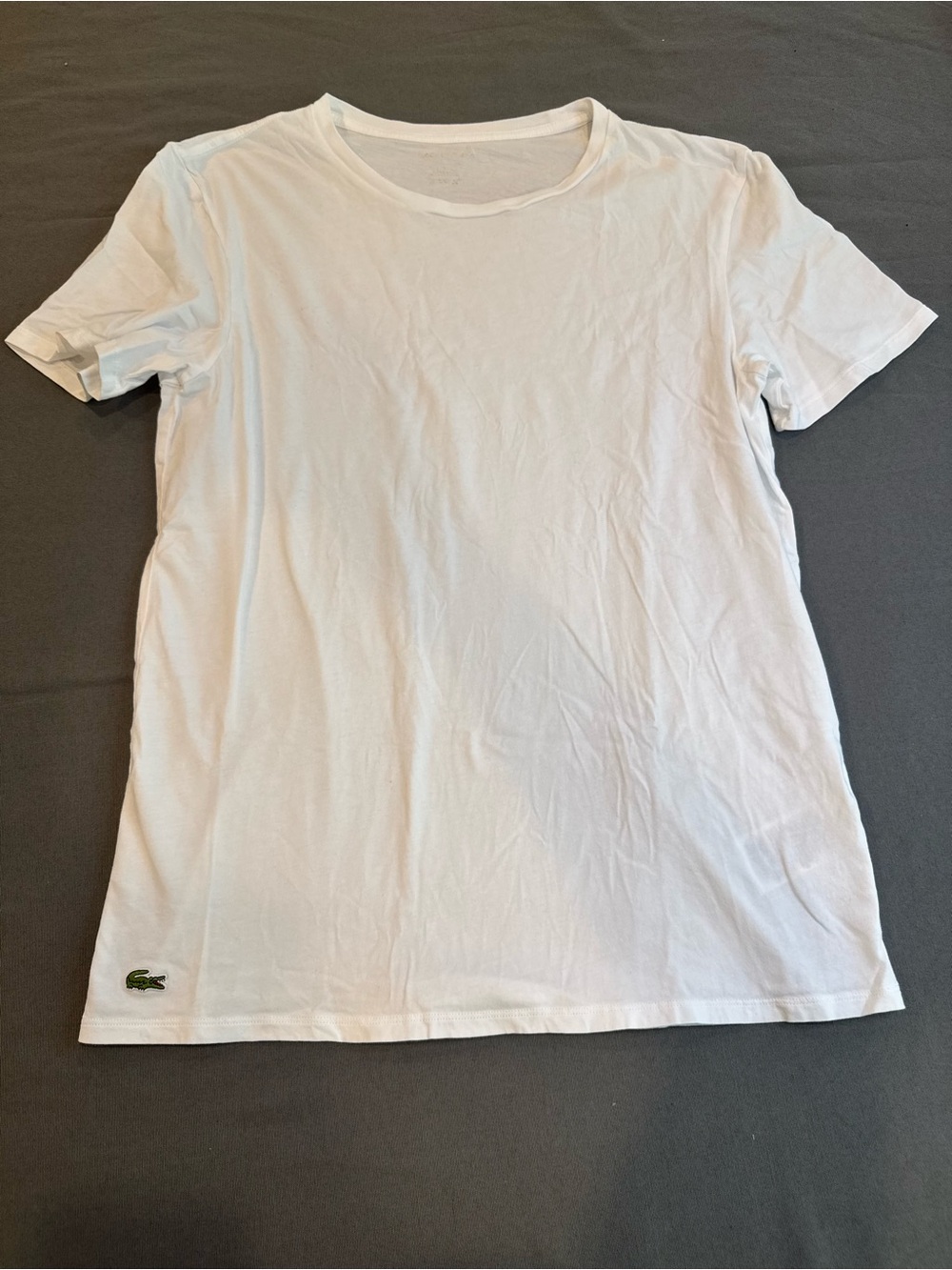 Lacoste Women's 100% Cotton Crew Neck T-Shirt | White | Short Sleeve Classic XL